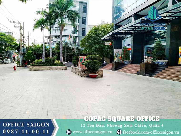 Sân đậu xe tại Văn phòng cho thuê Copac Building