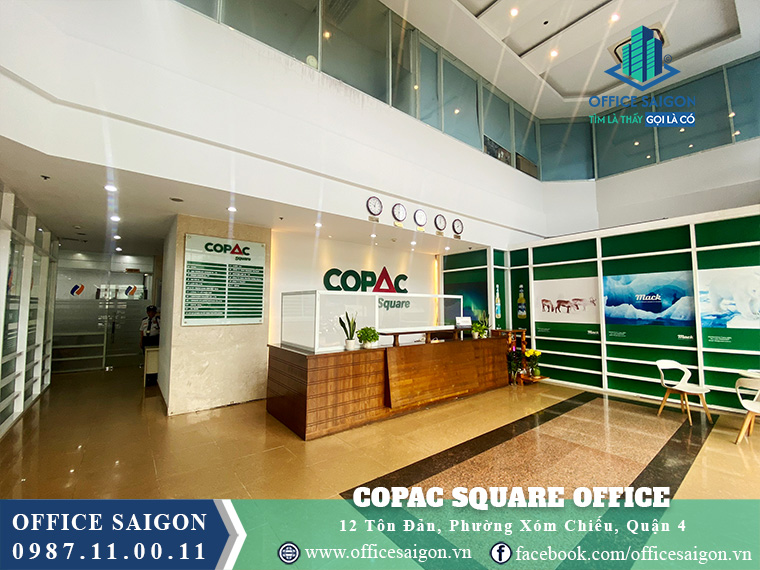 Sảnh lễ tân Văn phòng cho thuê Copac Building