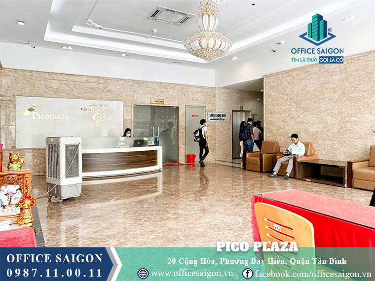 Lễ tân tòa nhà Pico Plaza Building Quận Tân Bình