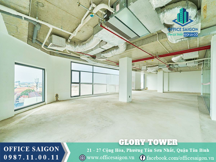 Mặt bằng cho thuê toà nhà Glory Tower Cộng Hoà