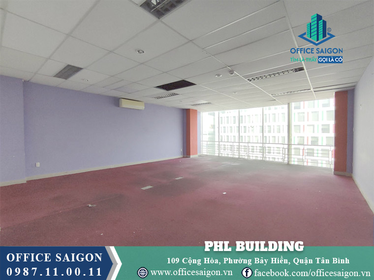 Mặt bằng toà nhà PHL Building Cộng Hoà