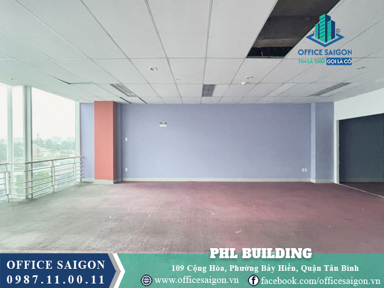 Mặt bằng toà nhà PHL Building Cộng Hoà