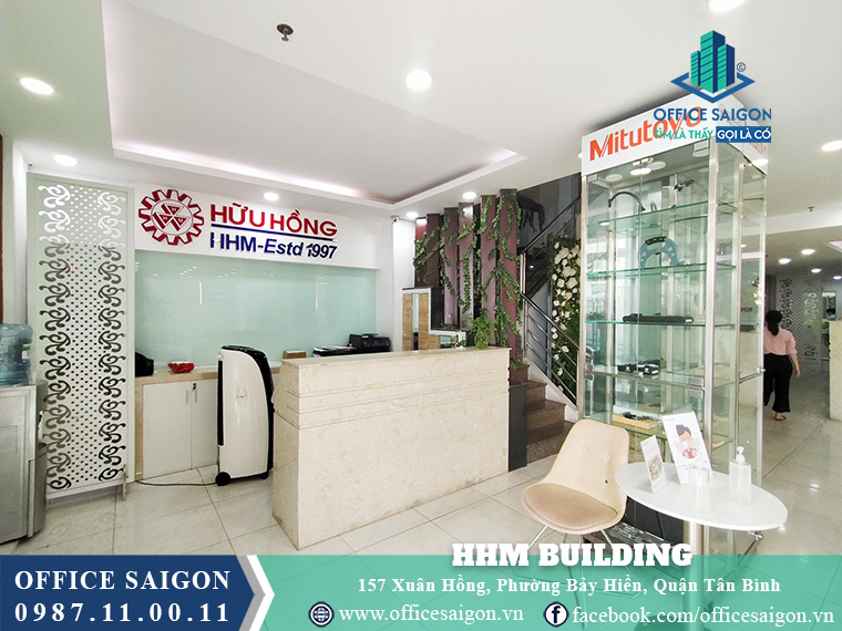 Lễ tân tòa nhà HHM Building Xuân Hồng