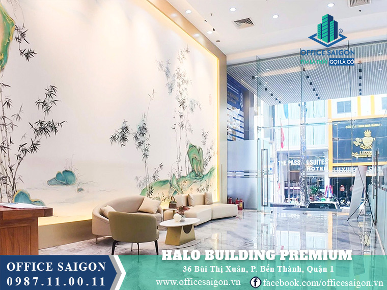 Khu vực tiếp khách tòa nhà Halo Building Premium