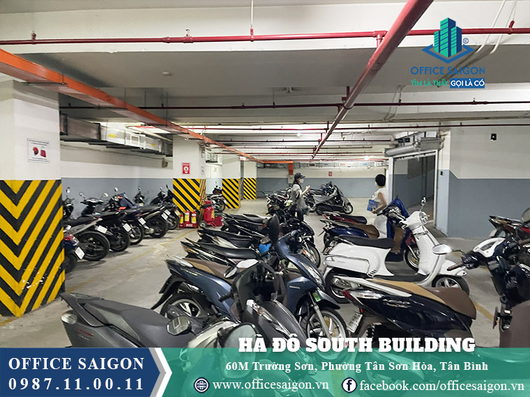 Hầm đậu xe tòa nhà Hà Đô South Building Trường Sơn