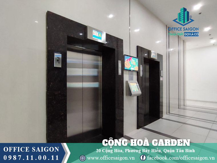Thang máy toà nhà Cộng Hoà Garden Quận Tân Bình