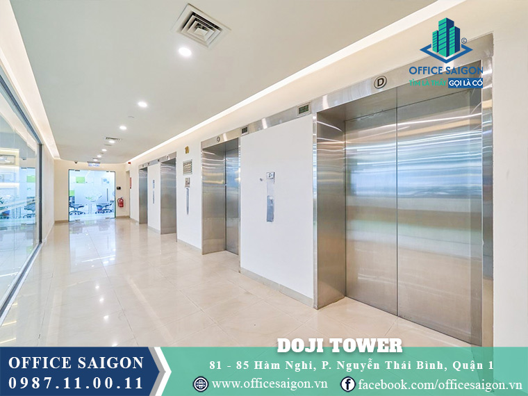 Thang máy toà nhà Doji Tower văn phòng cho thuê quận 1