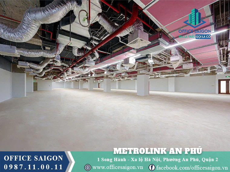 Diện tích văn phòng cho thuê tại Metrolink An Phú