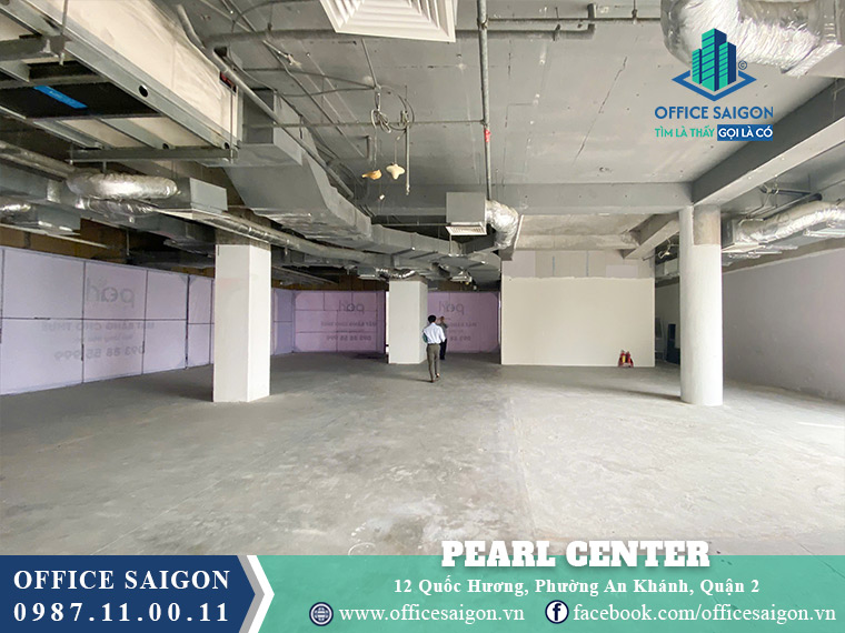 Diện tích cho thuê toà nhà Pearl Center Quốc Hương