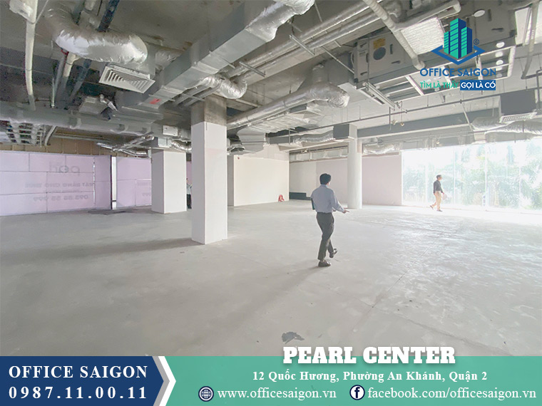 Diện tích cho thuê toà nhà Pearl Center Quốc Hương