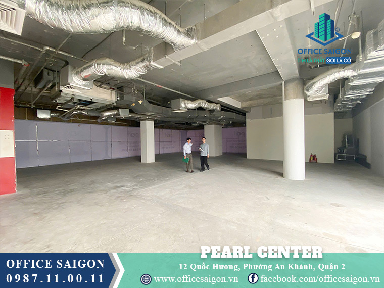 Diện tích cho thuê toà nhà Pearl Center Quốc Hương