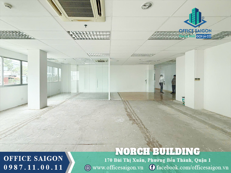 Diện tích cho thuê toà nhà Norch Building Bùi Thị Xuân