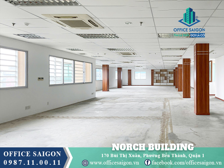 Diện tích cho thuê toà nhà Norch Building Bùi Thị Xuân