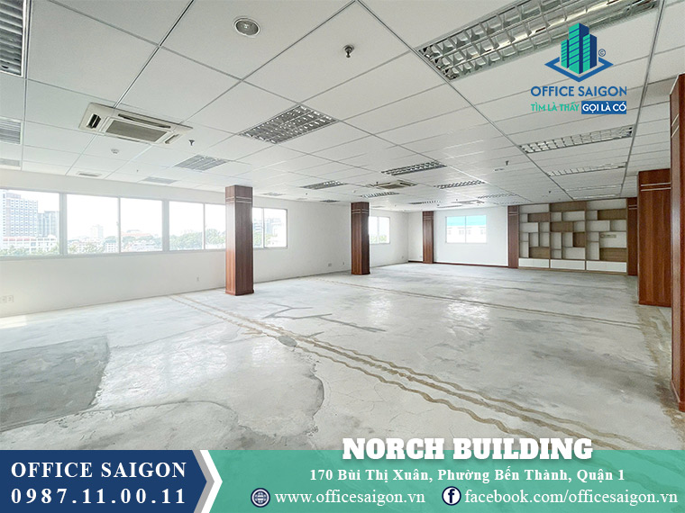 Diện tích cho thuê toà nhà Norch Building Bùi Thị Xuân