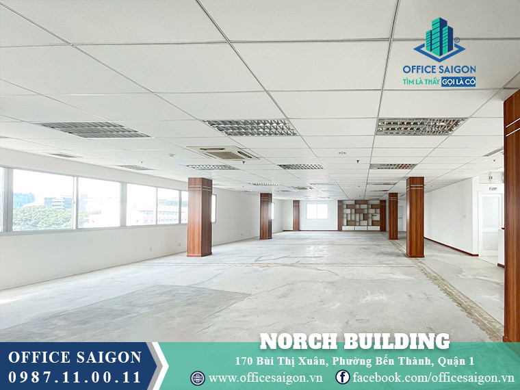 Diện tích cho thuê toà nhà Norch Building Bùi Thị Xuân