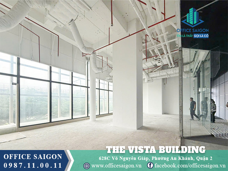 Diện tích cho thuê toà nhà The Vista Building Võ Nguyên Giáp
