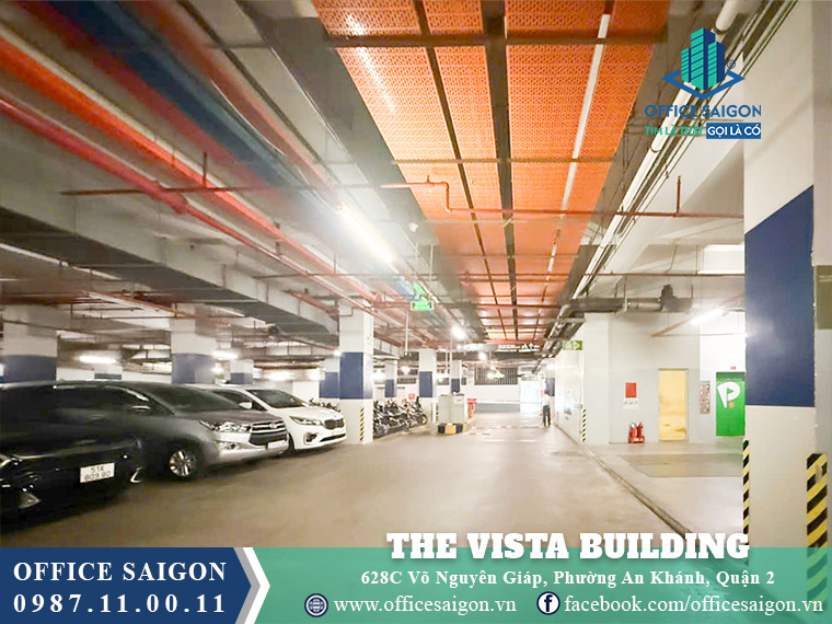 Hầm xe toà nhà The Vista Building Võ Nguyên Giáp