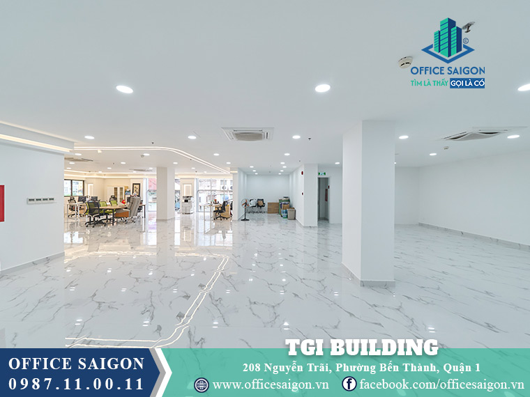 Diện tích cho thuê 116m2 toà nhà TGI Building Nguyễn Trãi