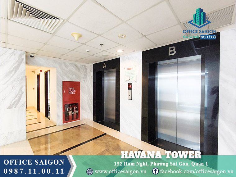Sanh thang máy tầng 20 Havana Tower Hàm Nghi Phường Sài Gòn