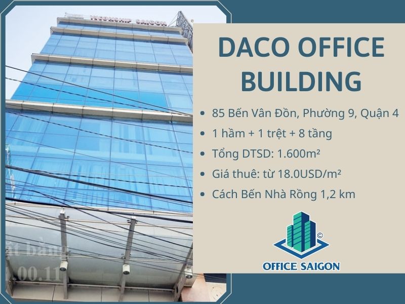 Tòa nhà văn phòng Daco Office Building cách Bến Nhà Rồng 1,2 km