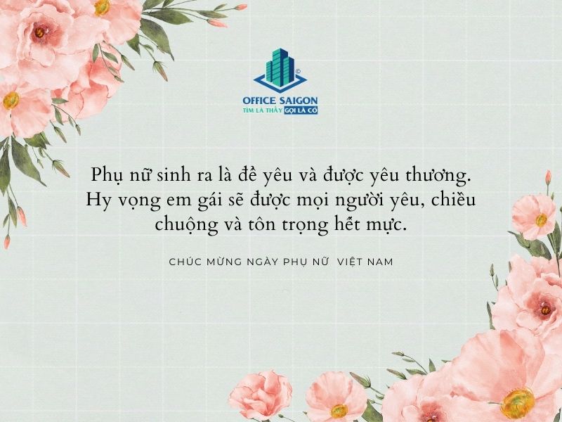 loi chuc 20/10 y nghia cho tat ca phu nu