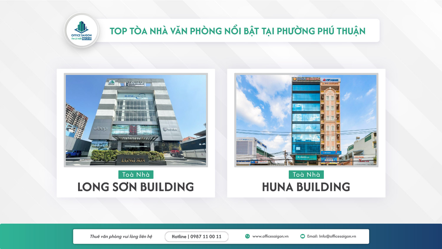 Top 2 tòa nhà văn phòng tại phường Phú Thuận (mới)