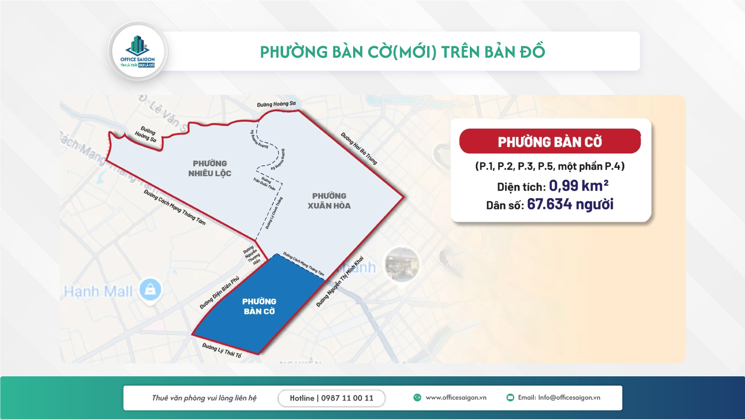 Vị trí phường Bàn Cờ
