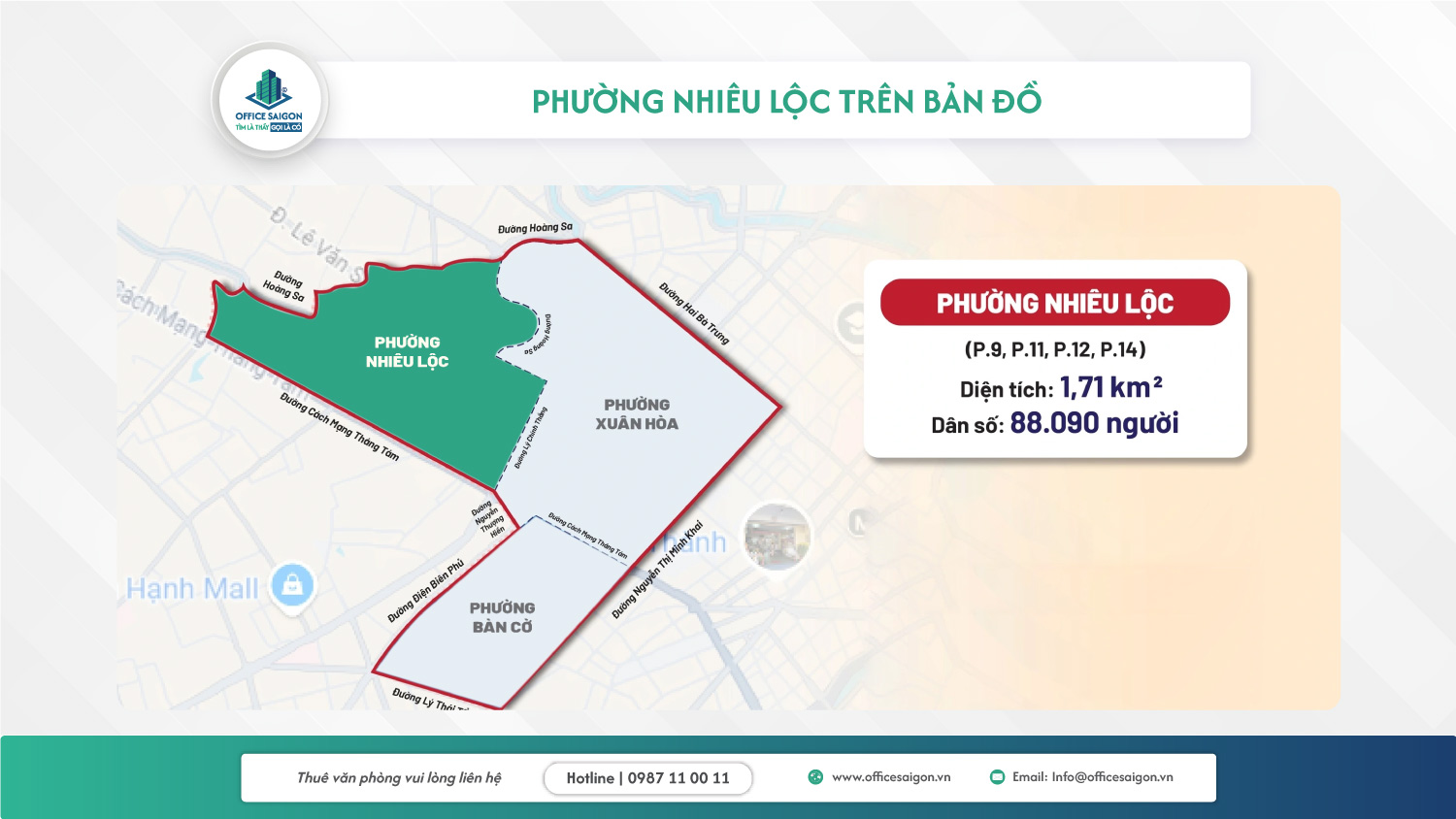 vị trí địa lý chiến lược của phường Nhiêu Lộc